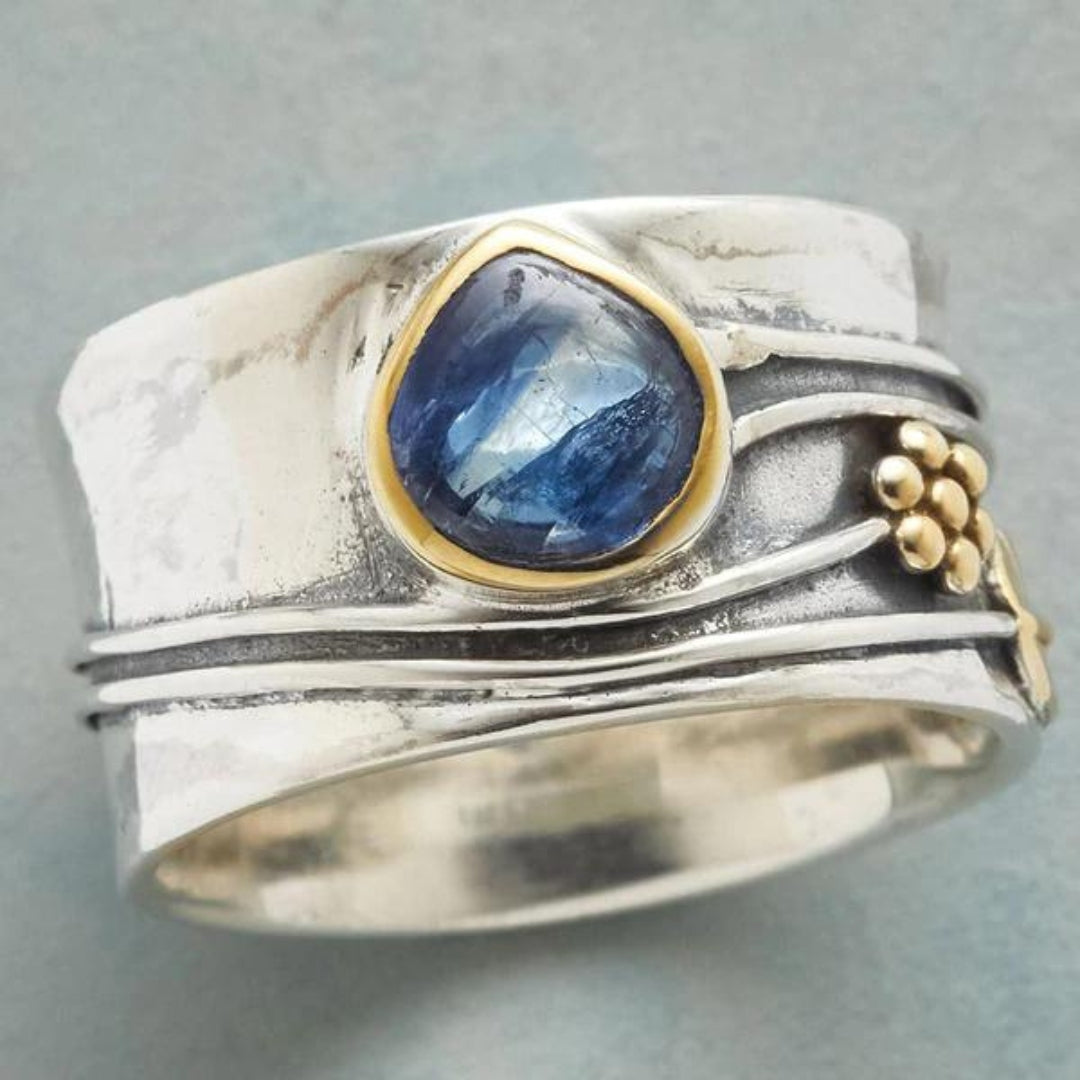 Meditation Ring with Gemstones