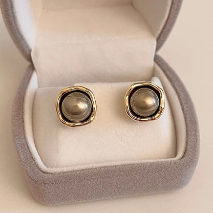 Elegant Black Pearl Earrings