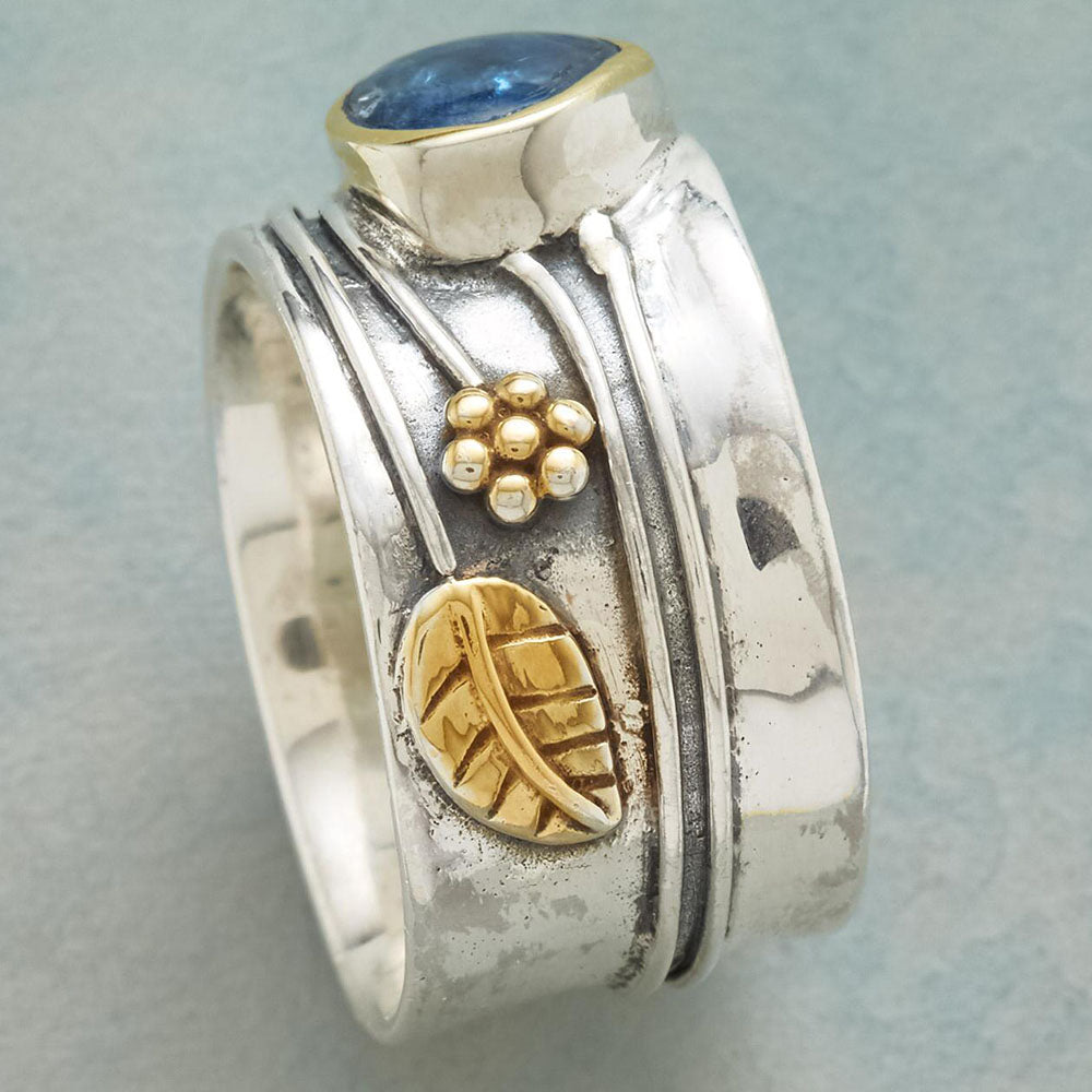 Meditation Ring with Gemstones