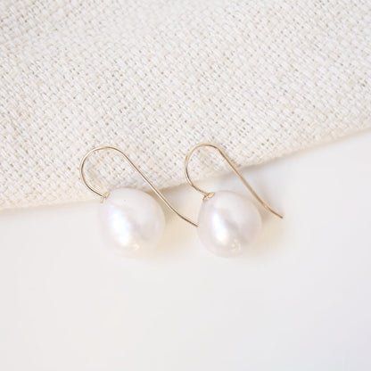 12mm Baroque Pearl Earrings